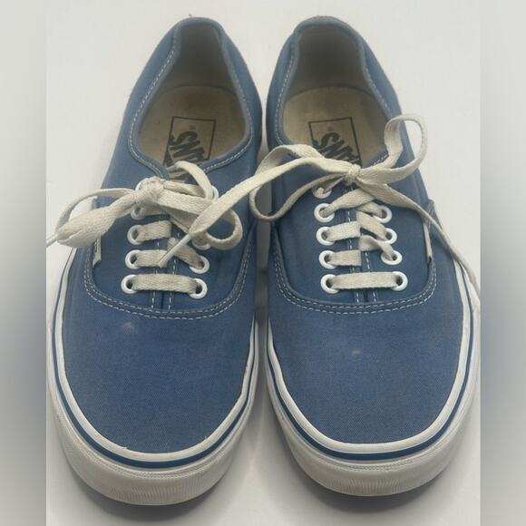 VANS UNISEX OLD SKOOL STYLE Blue CANVAS Lace -Up Men-8 Women-9.5 M EUC - Picture 1 of 10